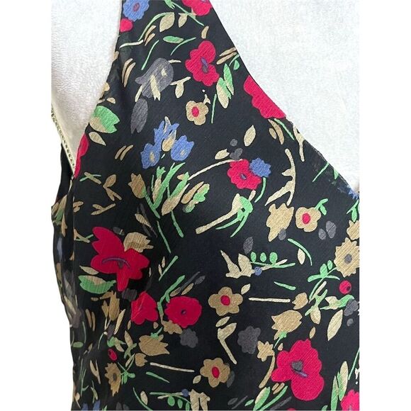 Ralph Lauren Petite Floral Sleeveless V-Neck Flowy Midi Dress 10 Whimsical - Picture 4 of 11